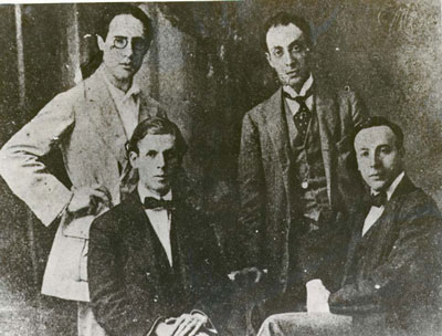 Andres Segovia, Miguel Llobet, Emilio Pujol, Daniel Fortea.